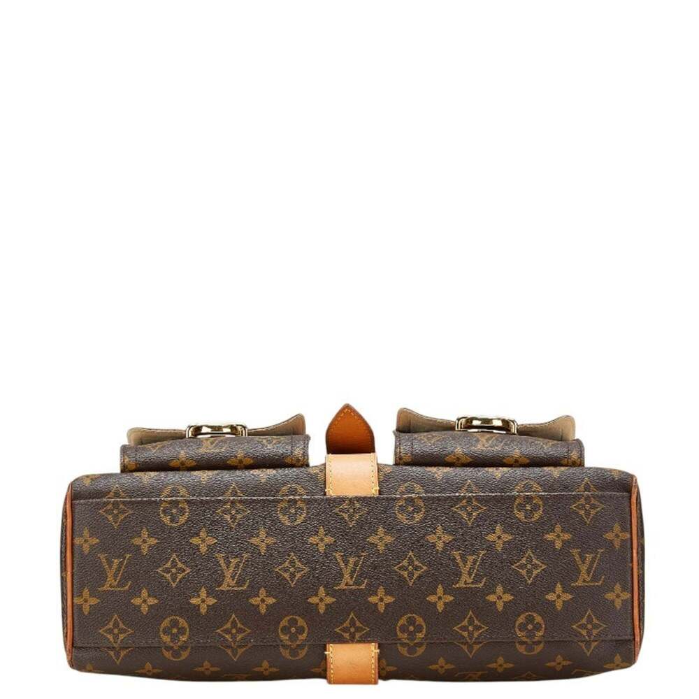 Louis Vuitton Monogram Manhattan GM Handbag/Boston Bag M40025 Brown Leather W... - Picture 3 of 16